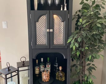 SOLD  For local Pick-up Only in the Ottawa area. Tall Black Wine/Cocktail Bar and Cheers Sign