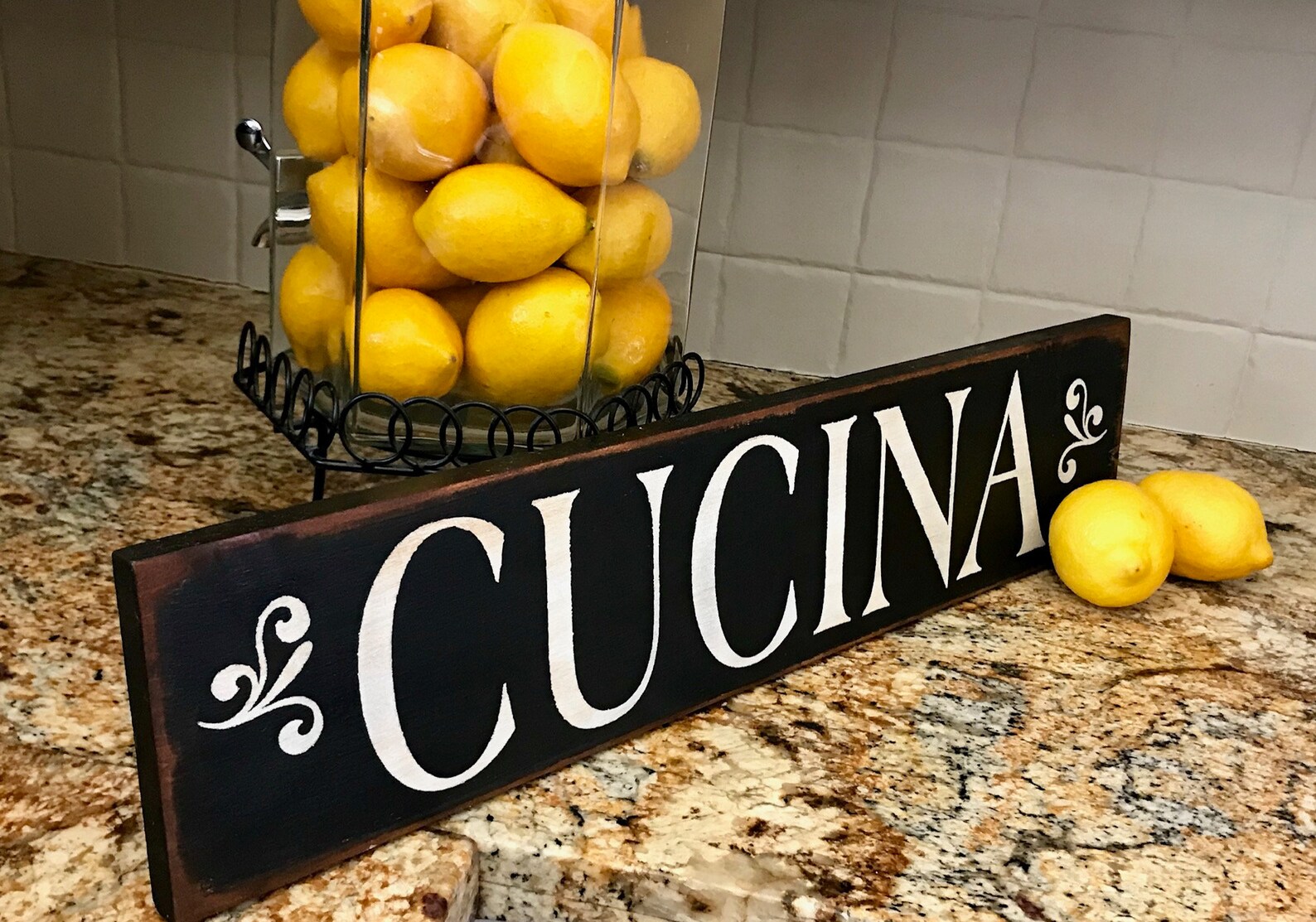 Cucina Italian Kitchen Rustic Wooden Sign - Etsy