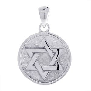 Unity, Cross Faith Charm, Jewish, Christian, Double-sided in Sterling Silver