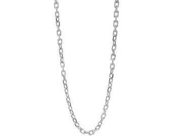 18k White Gold Chain - Etsy