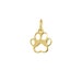 julie reviewed 8mm Open Dog Paw Charm in 14k Yellow Gold