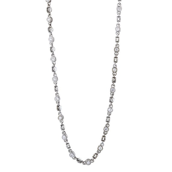 14k white gold necklace price online