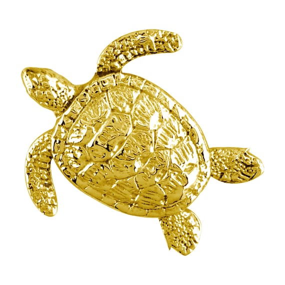 Gold sea turtle clearance charm