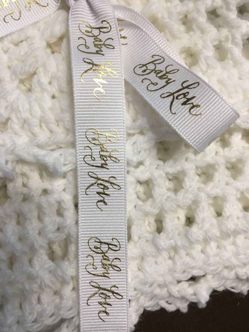 Handmade Baptism Christening White Baby Blanket W/ baby Etsy