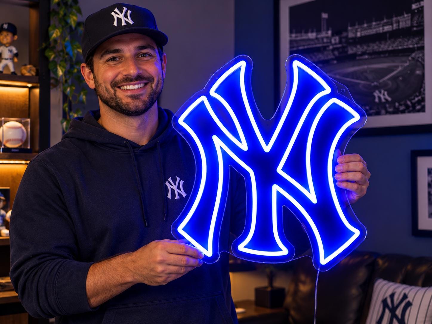 New York Yankeesニューヨークヤンキースレストランクリスマスライト New York Yankees Light - Etsy