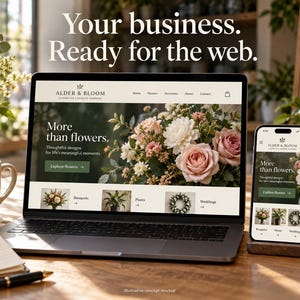 Aangepaste zakelijke website van één pagina | Responsieve websitebestanden