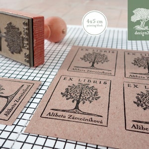 Albero: timbro personalizzato (4x5 cm)