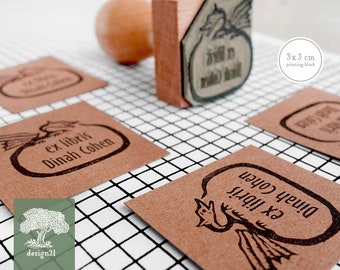 Smok: spersonalizowany stempel gumowy (3 x 3 cm)