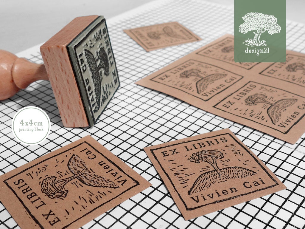 Treee Stamp Tree: Personalised Rubber Stamp (4x4 Cm) - Etsy