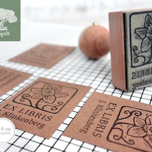 Narciso: timbro individualizzare (3x4 cm)