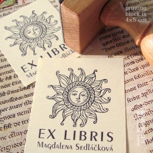 Sun: personalised rubber stamp (4x5 cm)