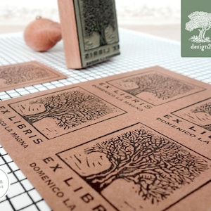 Tree: personalised rubber stamp (4x5 cm)