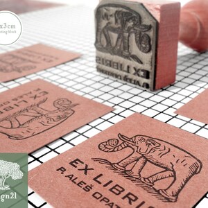 Olifant: gepersonaliseerde stempel (3x3 cm)