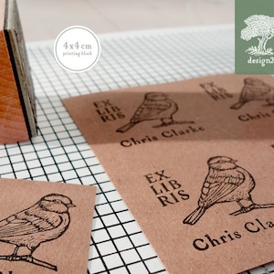 Oiseau: timbre (4x4 cm)