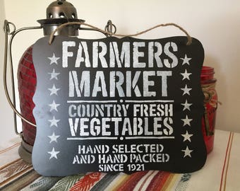 Farmers market sign | Etsy