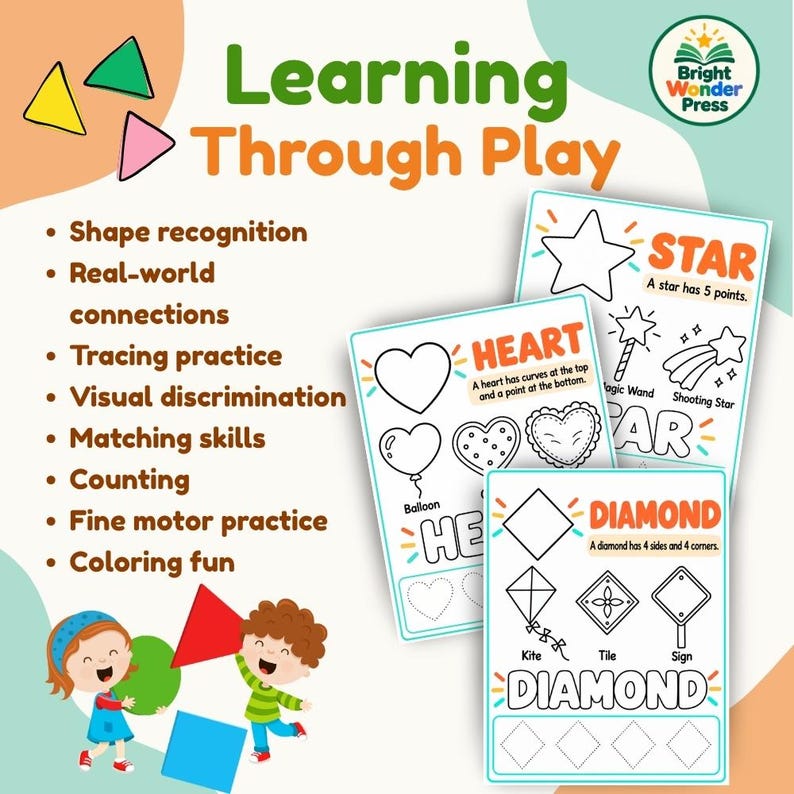 Preschool Shapes Worksheets | Shape Tracing, Matching & Coloring ...
