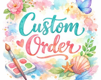 Bulk Custom Order Watercolor Vinyl Stickers - 3 inches Each