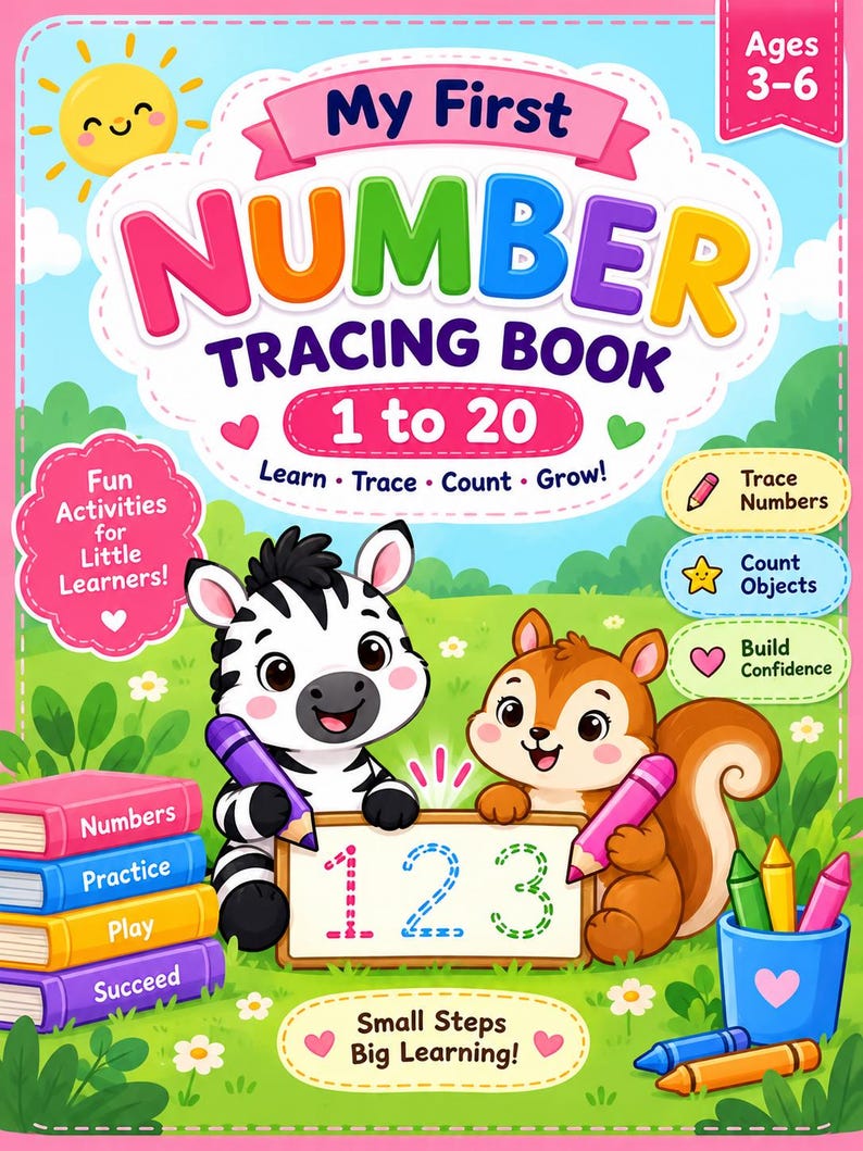 Number Tracing 1-20 | Preschool Number Worksheets | Printable Kids ...
