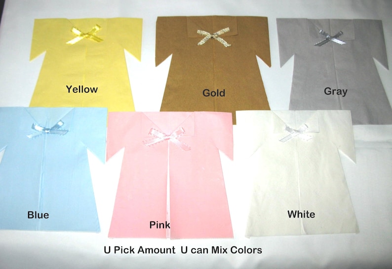 Baby Shower Paper Napkins Pink Blue Yellow White Unisex Decor image 1