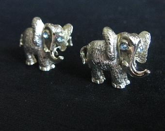 Vintage Elephant Cuff Links Cufflinks Gift for Dad Mens Accessories Jewelry Gift