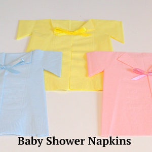 Twin baby shower ideas girl boy theme pink blue decor boy napkins favors select number of napkin Gift image 10