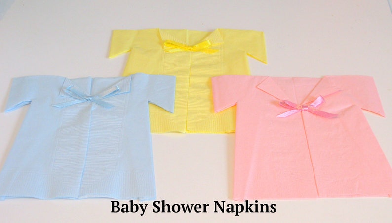 Twin baby shower ideas girl boy theme pink blue decor boy napkins favors select number of napkin Gift image 10