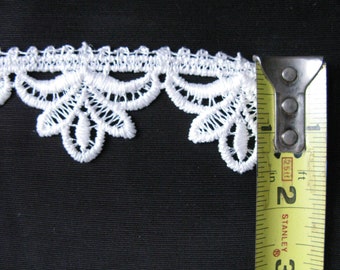 Off white Guipure Venice Lace Trim, Bridal Lace trim 4 yard, guipere lace Gift