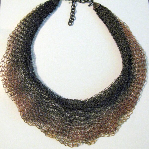 Sarah Cavender Metalworks Wavy Scallop Layered Mesh Necklace main image 0