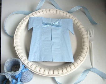 Unique Baby Boy Shower Ideas - Blue Themes Decorations It's a Boy Favour - Napkins Favors U Select Number of Napkin Gift