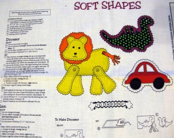 Cut and Sew Fabric Panel,  Soft Toys Patterns DIY Sew Project Gift