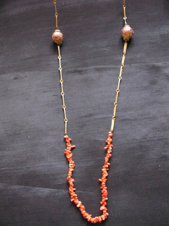 Vintage Jewelry for Women Coral Necklaces 1920s F… - image 2