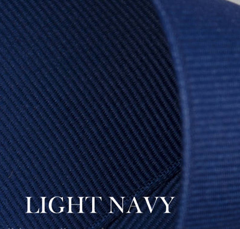 Uniform Hair Bow....Navy and Green Hair Bow