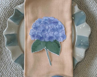 Personalised Hydrangea Place Cards | Handmade | Watercolour Floral Name Tags | Summer Wedding Table Decor