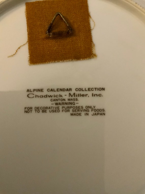 Vintage 1979 Calendar Plate - Etsy