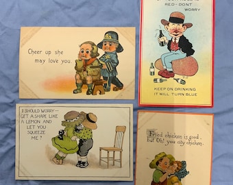 Vintage cartoon People Postcards