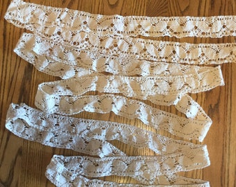 Vintage Crocheted Lace Cotton Trim