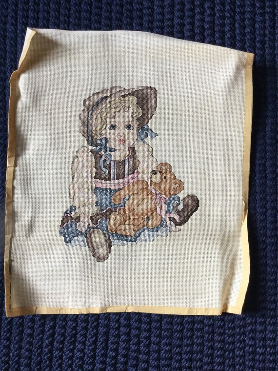 cross stitch doll