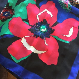 Vintage Italian Polyester Scarf