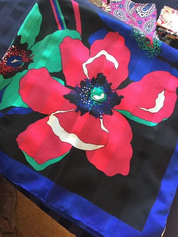 Vintage Italian Polyester Scarf