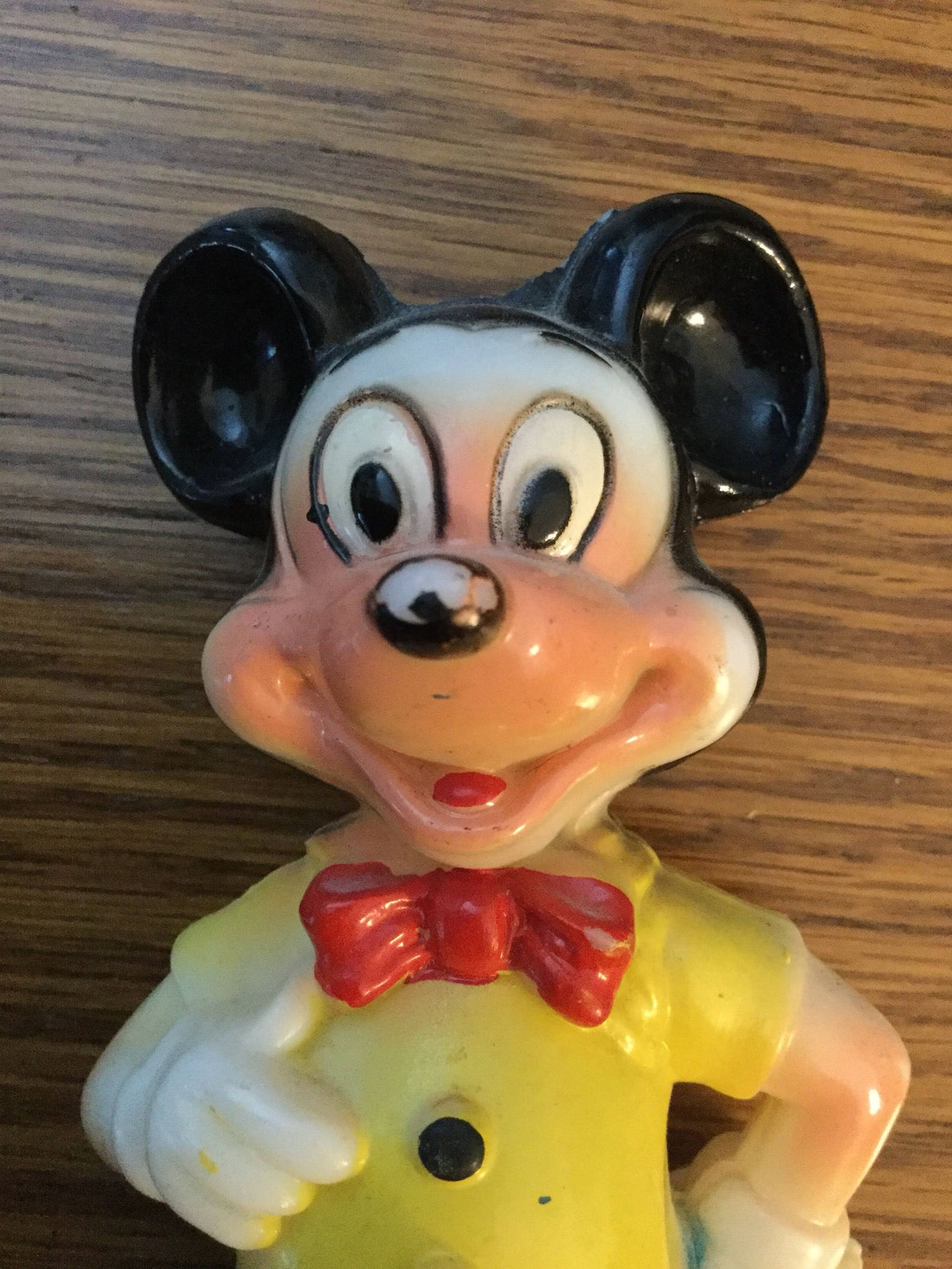 Vintage Plastic Mickey Mouse Figurine | Etsy