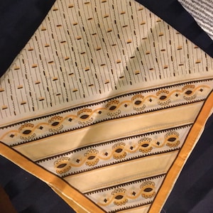 Vintage Viscose Rayon and Silk Blend Scarf