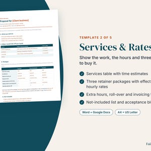 Modèles pour assistant virtuel | Intégration client, proposition tarifaire, suivi du temps, mise à jour hebdomadaire, procédure opérationnelle standard (téléchargement numérique) image 4