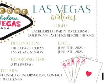 VEGAS BABY! Shower, Bachelorette, Birthday Invites