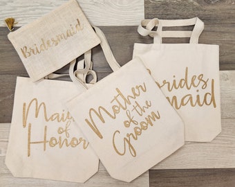 CANVAS TOTES for your Bridal Party