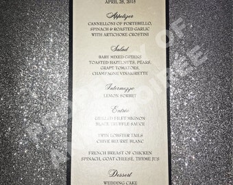 Double Layer MENU CARDS