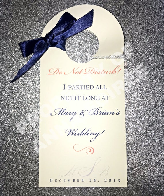 Wedding PERSONALIZED VALET PARKING Tag Drive Home Safe Rear Etsy