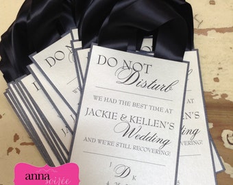 Wedding Personalized DO NOT DISTURB Door Hangers for Wedding Hotel Guests