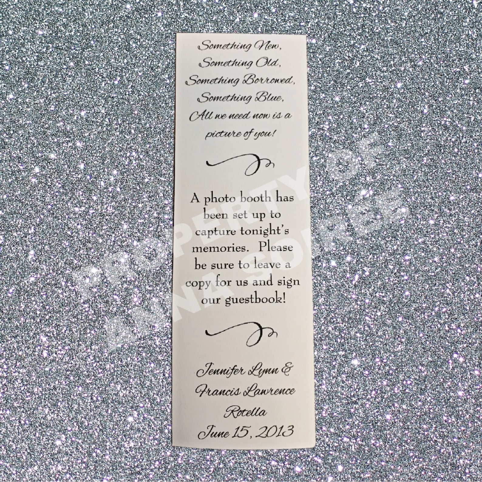 PHOTOBOOTH Frame Insert Wedding Photo Booth Frame Insert Customized