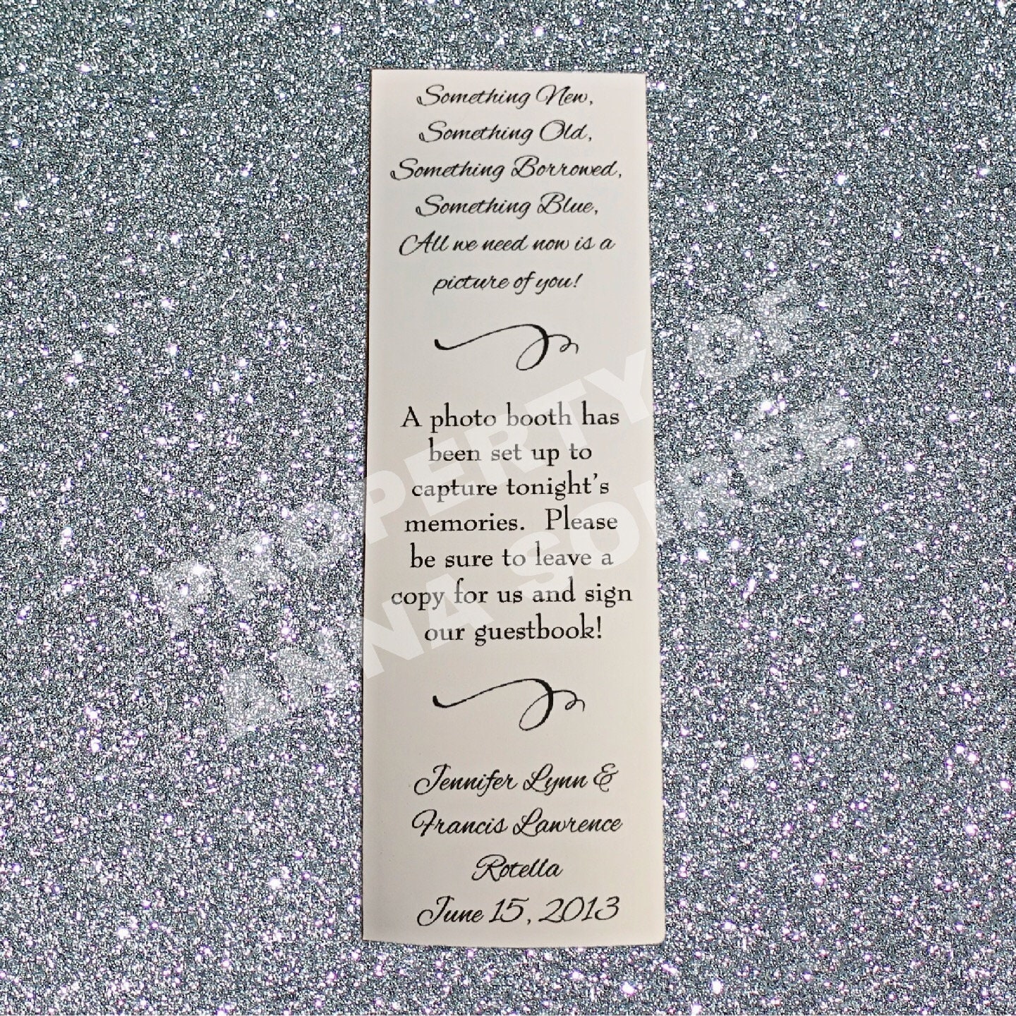 PHOTOBOOTH Frame Insert Wedding Photo Booth Frame Insert Customized