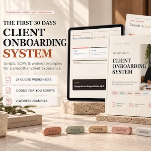 Social Media Client Onboarding Kit | 30-Day Canva Template & Printable PDF for Freelancers